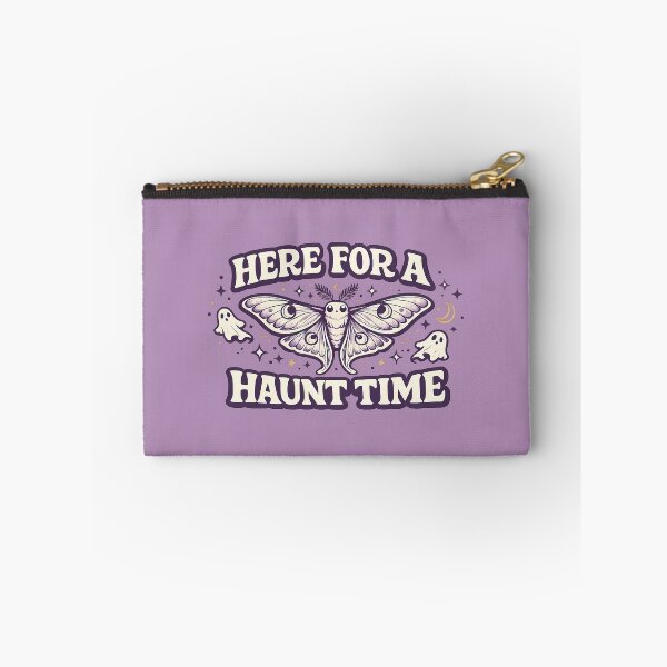Item preview, Here For A Haunt Time Luna Moth Funny Spooky Shirt Witchy Humor Gift Fairycore Gothic Tee Moth Lover Shirt designed and sold by Moonveil_Studio.