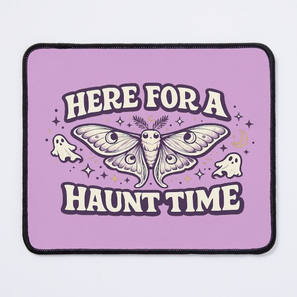 Item preview, Here For A Haunt Time Luna Moth Funny Spooky Shirt Witchy Humor Gift Fairycore Gothic Tee Moth Lover Shirt designed and sold by Moonveil_Studio.
