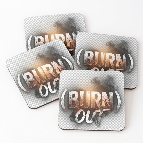 Item preview, BURN OUT | Burnout Recovery | Gym Hustle Motivation | Fire Text | No Pain No Gain | RAM 1330 designed and sold by AiNaturalsOnly.