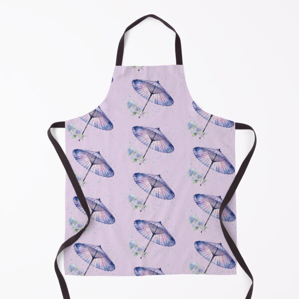 Item preview, Watercolor Japanese Umbrella and Hydrangea Rainy Season Art designed and sold by SakuraMarket26.