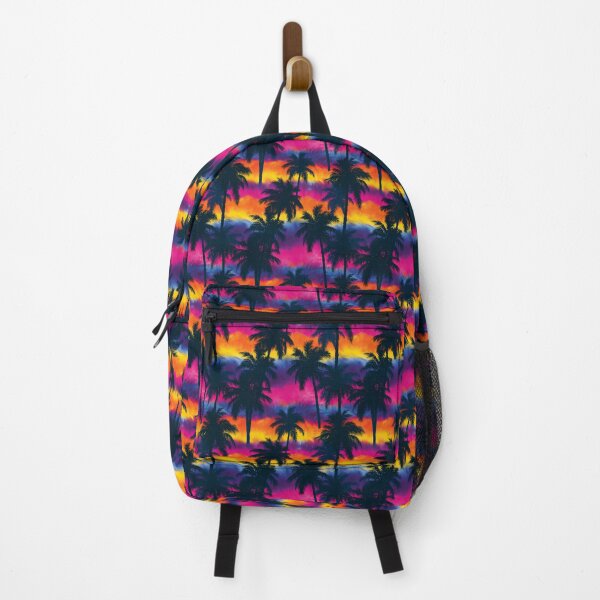 Item preview, Vibrant Magenta Palm Tree And Sunset Gradient designed and sold by igraphixart.