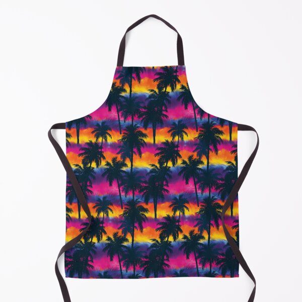 Item preview, Vibrant Magenta Palm Tree And Sunset Gradient designed and sold by igraphixart.