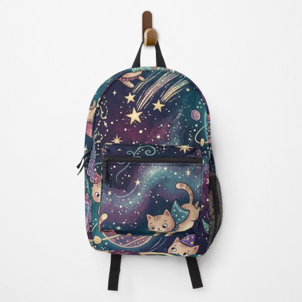 Item preview, Whimsical Cosmic Cats Fantasy Seamless Pattern designed and sold by Iampoji.