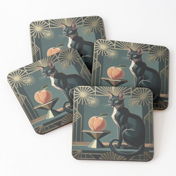 Item preview, Cat and Peach designed and sold by Pinkgnomie.