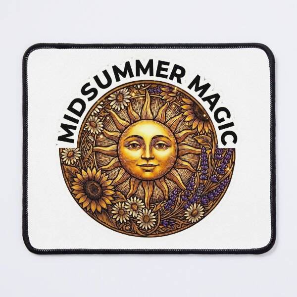 Item preview, Litha Summer Solstice - Mystical Cottagecore Pagan Sun designed and sold by The Silly Grumpy Society.