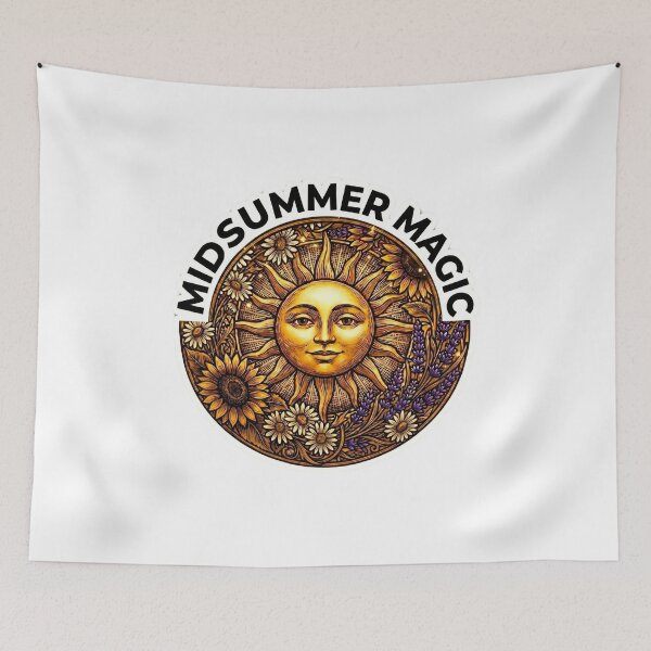 Item preview, Litha Summer Solstice - Mystical Cottagecore Pagan Sun designed and sold by The Prompted Soul.