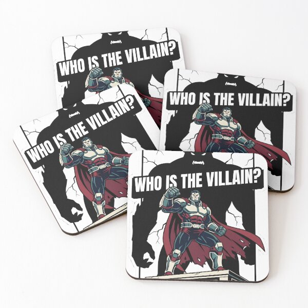 Item preview, Retro Comic Superhero Monster Shadow Villain Quote designed and sold by EKHOAISTORE.