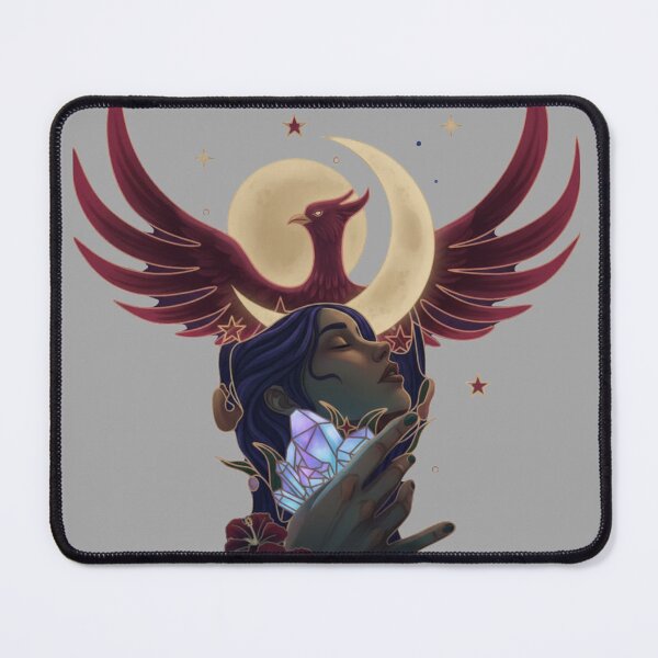 Item preview, Moonlit Phoenix Spirit | Ethereal Artwork designed and sold by Rixben.