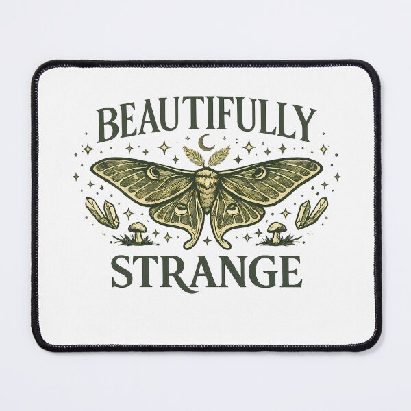 Item preview, Beautifully Strange Luna Moth Shirt Witchy Aesthetic Gift Dark Academia Tee Fairycore Moth Lover Gothic Nature Shirt designed and sold by Moonveil_Studio.