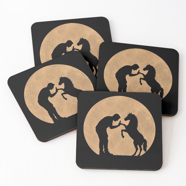 Item preview, Funny Horse Fathers Day Full Moon Mom Dad Kids designed and sold by FurryHavenPH.