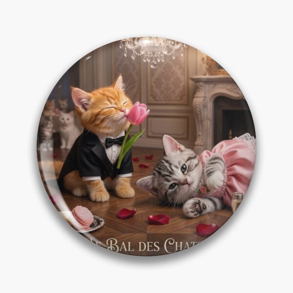 Aperçu de l'œuvre Gala des Chats : Le Bal des Chats. créée et vendue par JoyNest = "The nest of joy".