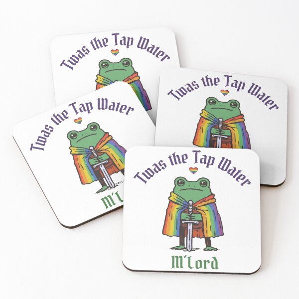 Item preview, Twas the Tap Water, Funny Frog, LGBTQ Pride, Queer Rights, Pride Month, Trans Rights Liberal Pride Month Protest Anti Trump designed and sold by toongstudio.