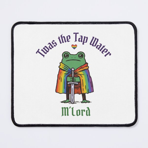 Item preview, Twas the Tap Water, Funny Frog, LGBTQ Pride, Queer Rights, Pride Month, Trans Rights Liberal Pride Month Protest Anti Trump designed and sold by toongstudio.