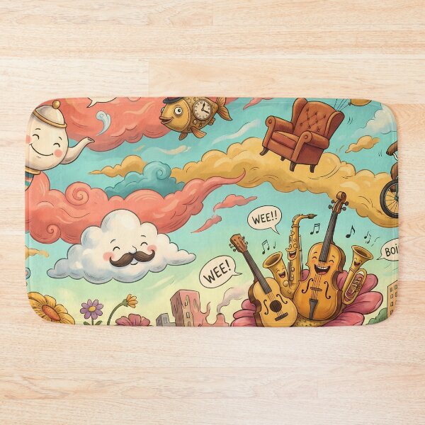 Item preview, Fish Art Nature Cartoon Illustration Landscape Art Color designed and sold by ART ATTACK ZONE.