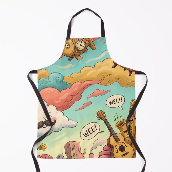 Item preview, Fish Art Nature Cartoon Illustration Landscape Art Color designed and sold by ART ATTACK ZONE.