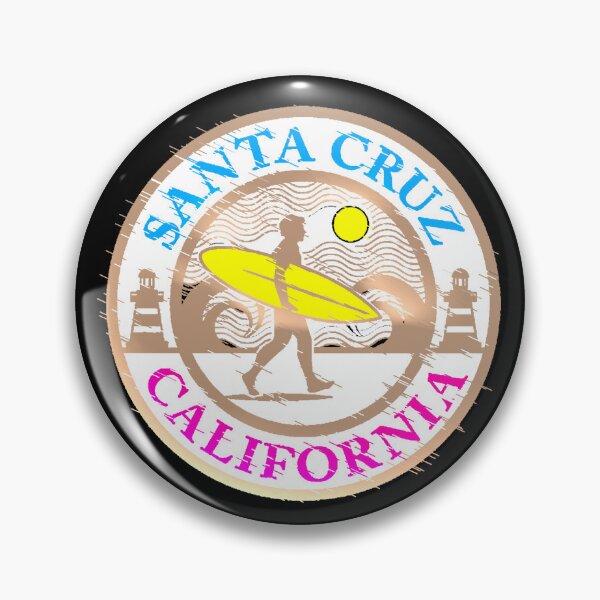 Item preview, Santa Cruz California Surf Vintage Circle designed and sold by AstronautMerch.