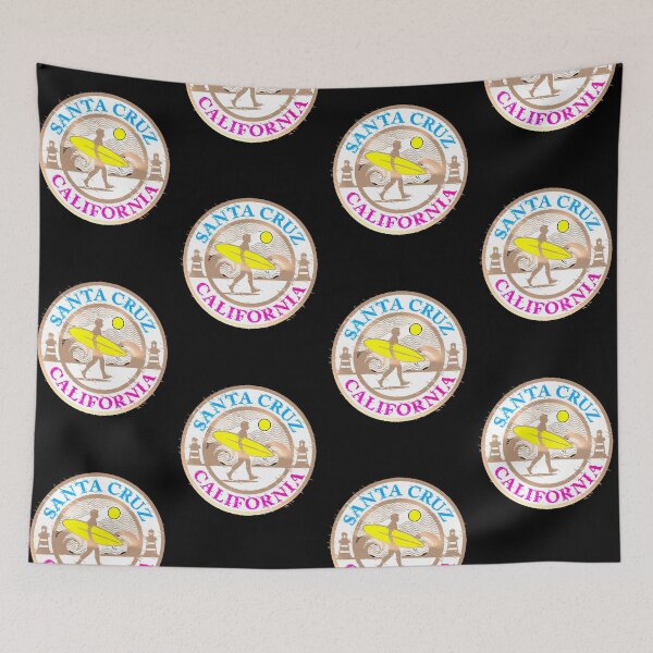 Item preview, Santa Cruz California Surf Vintage Circle designed and sold by AstronautMerch.