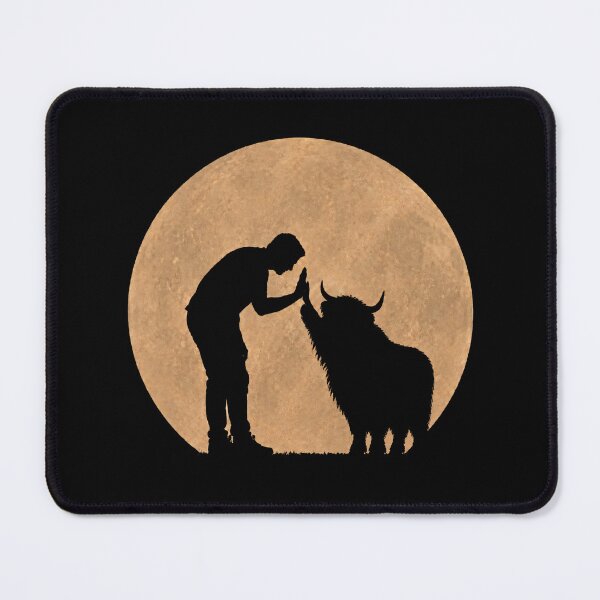 Item preview, Funny Highland Cow Fathers Day Full Moon Mom Dad Kids designed and sold by FurryHavenPH.