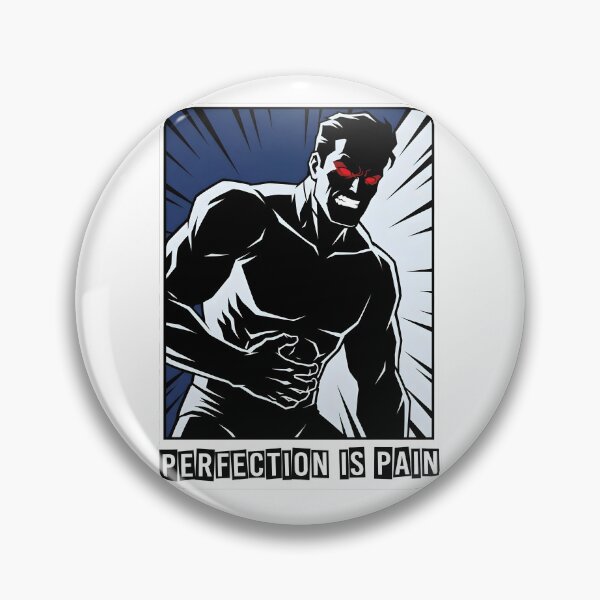Item preview, Brutalist Retro Anime Male Superhero Perfection Pain designed and sold by EKHOAISTORE.