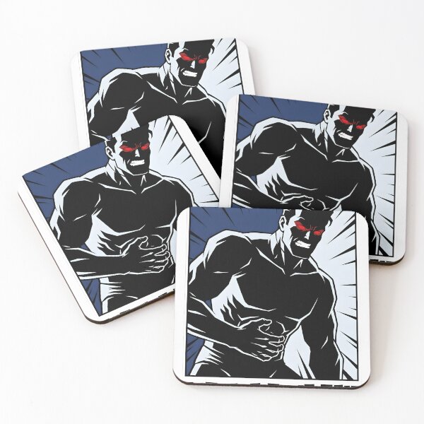 Item preview, Brutalist Retro Anime Male Superhero Perfection Pain designed and sold by EKHOAISTORE.