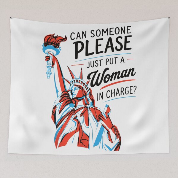 Item preview, Funny Statue Of Liberty Can Someone Please Just Put A Woman In Charge designed and sold by Chaya Reid.
