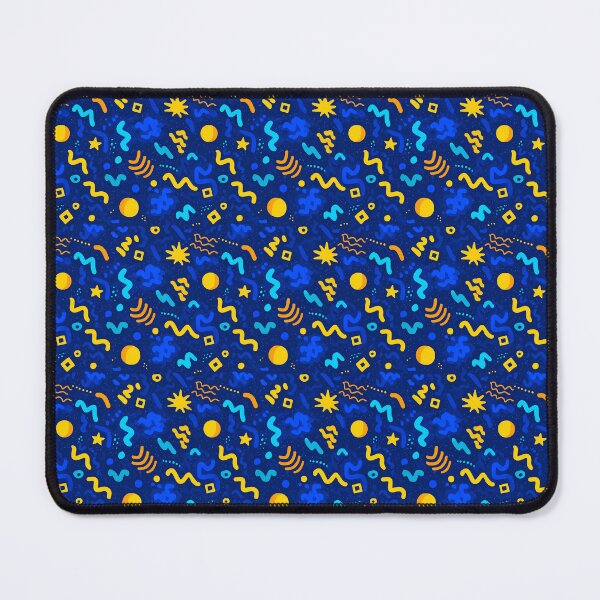 Item preview, Grunge 90s Retro Squiggle And Star Pattern designed and sold by igraphixart.