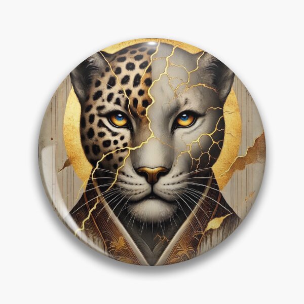 Item preview, Kintsugi - Splintered Grace - The Kintsugi Leopard designed and sold by LegademaArt.
