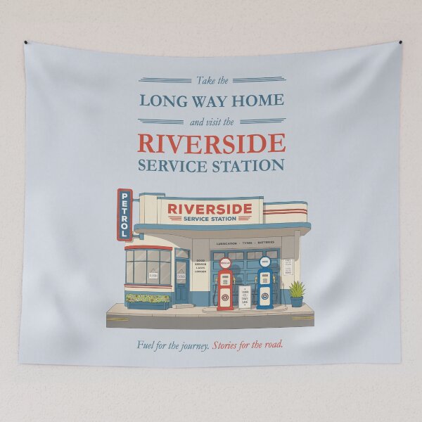 Item preview, Riverside Service Station designed and sold by Katrina Papet.