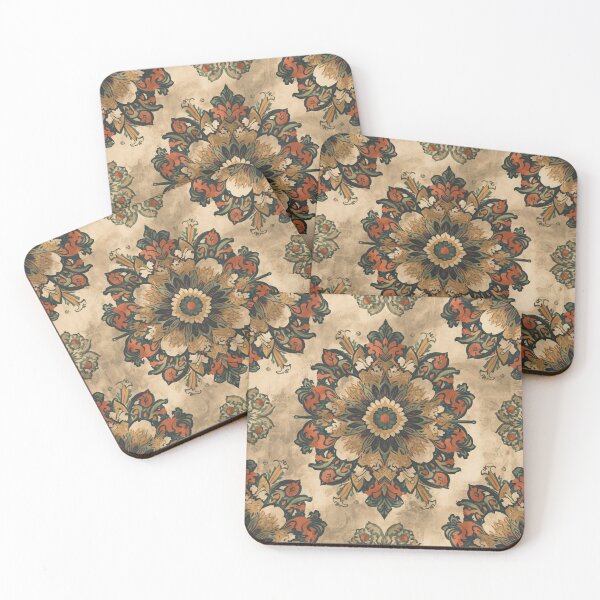 Item preview, Diva Intricate Damask Flowers Nostalgia Floral Composition designed and sold by GrinGalore.
