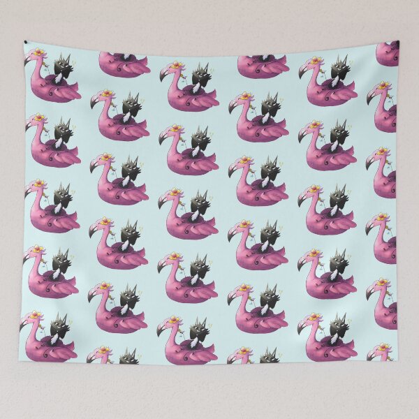 Item preview, Funny Cat Drinking Margarita on Flamingo Floatie designed and sold by Ph0enixSirenn.