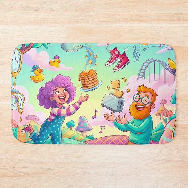 Item preview, Good Vibes Nature Cartoon Illustration Landscape Art Color designed and sold by ART ATTACK ZONE.