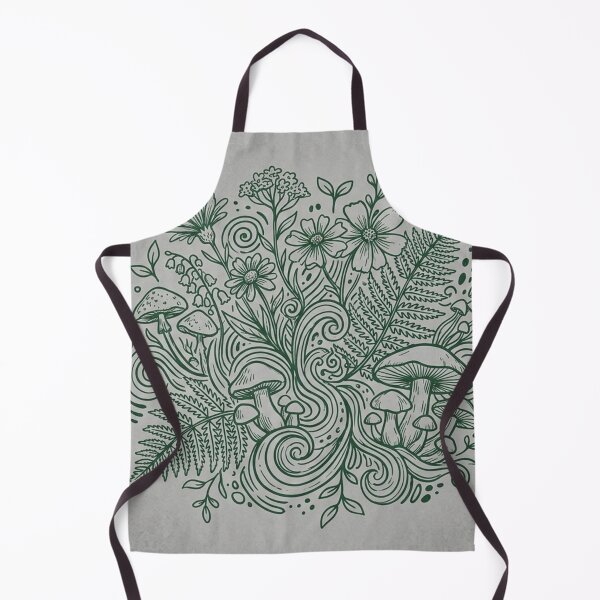 Item preview, Vintage Botanical Wildflowers and Forest Mushrooms Linework designed and sold by GADS_STUDIO.