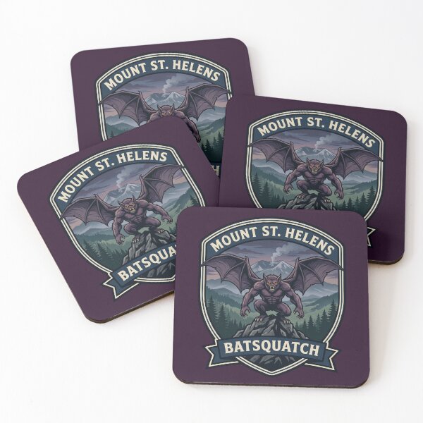 Item preview, Mount St. Helens – Batsquatch | National Park Badge Design designed and sold by ElNiro.
