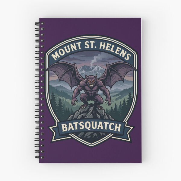 Item preview, Monte Santa Helena – Batsquatch | Diseño de insignia de parque nacional designed and sold by ElNiro.