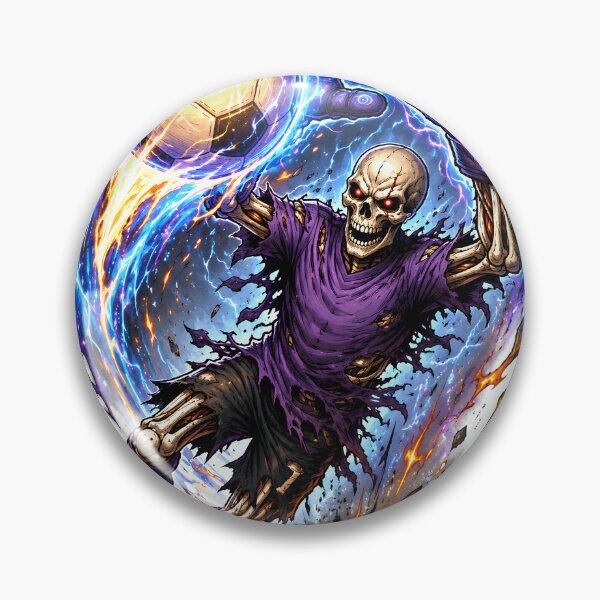 Item preview, Skullkeeper Goalkeeper – Dark Fantasy Skeleton Soccer Art designed and sold by M.Store.