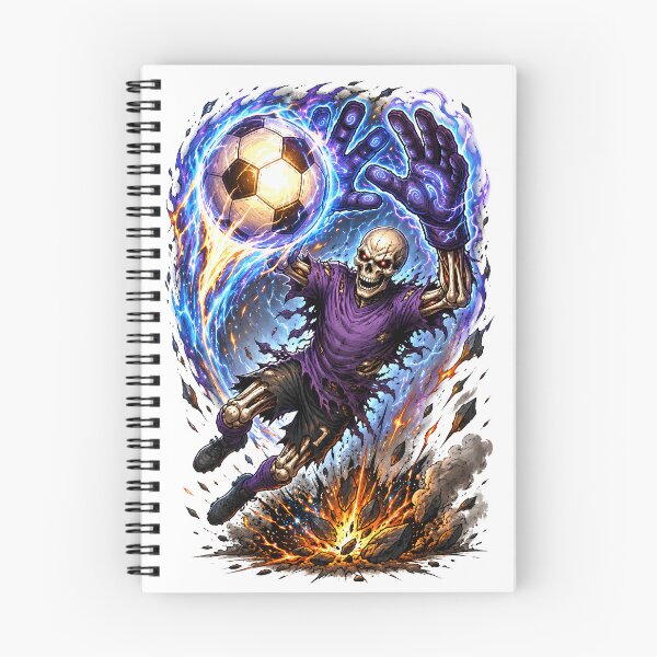 Item preview, Skullkeeper Goalkeeper – Dark Fantasy Skeleton Soccer Art designed and sold by M.Store.