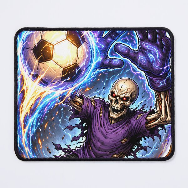 Item preview, Skullkeeper Goalkeeper – Dark Fantasy Skeleton Soccer Art designed and sold by M.Store.