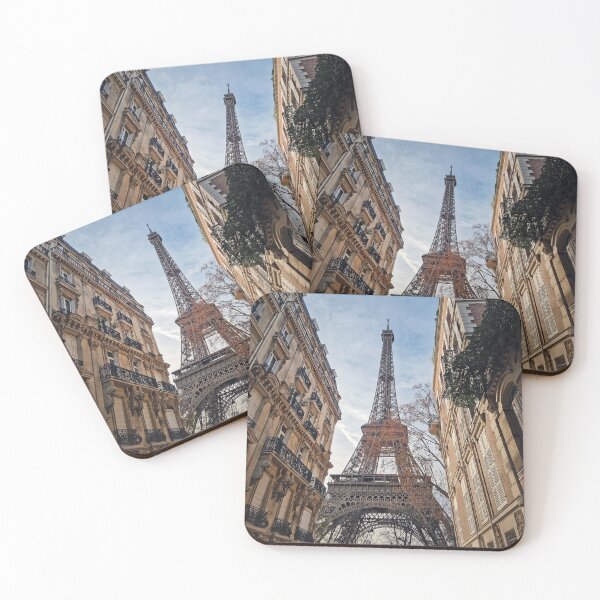 Item preview, Eiffel Tower framed by elegant parisian buildings designed and sold by psychoshadow.