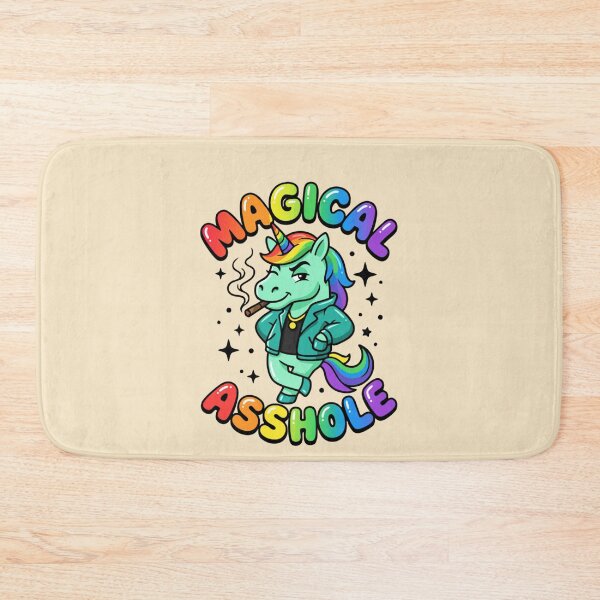 Item preview, Magical Asshole Unicorn Cigar Leather Jacket Graphic  — Funny Dark Humor Pride Attitude  designed and sold by SkTee2k.