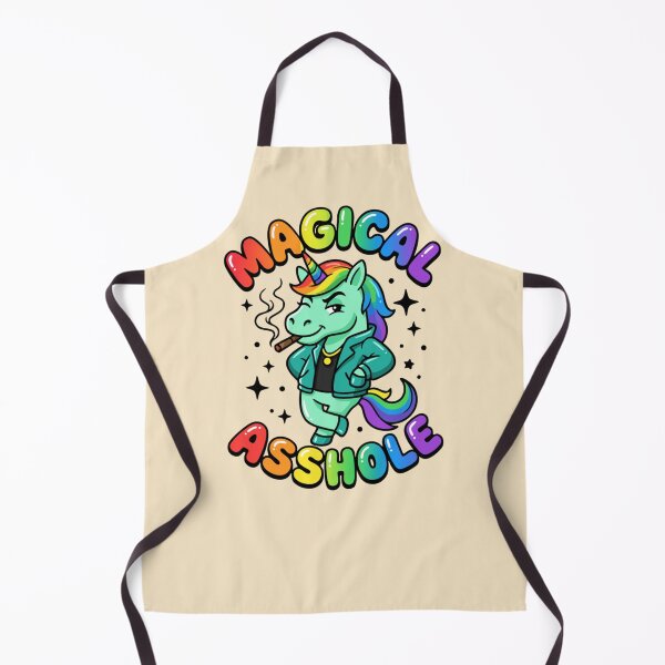 Item preview, Magical Asshole Unicorn Cigar Leather Jacket Graphic — Funny Dark Humor Pride Attitude designed and sold by SkTee2k.