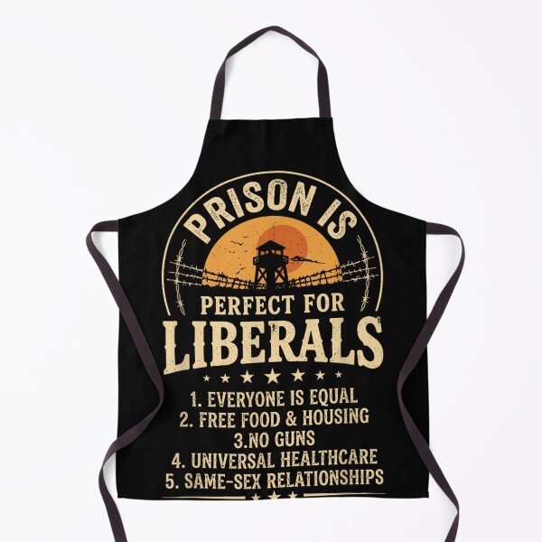 Item preview, Funny Political Satire Prison Is Perfect For Liberals Anti Liberal Conservative Graphic designed and sold by Phil Ben.