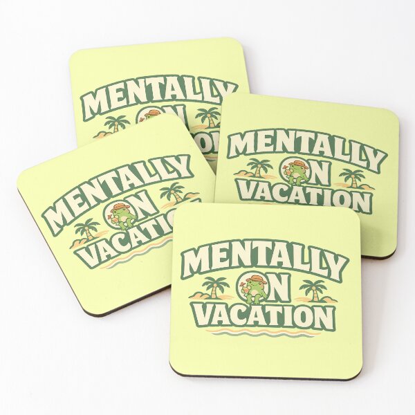 Item preview, Mentally On Vacation Frog Funny Summer Shirt Relatable Humor Gift Frog Lover Tee Cottagecore Introvert Shirt designed and sold by Moss & Mellow.