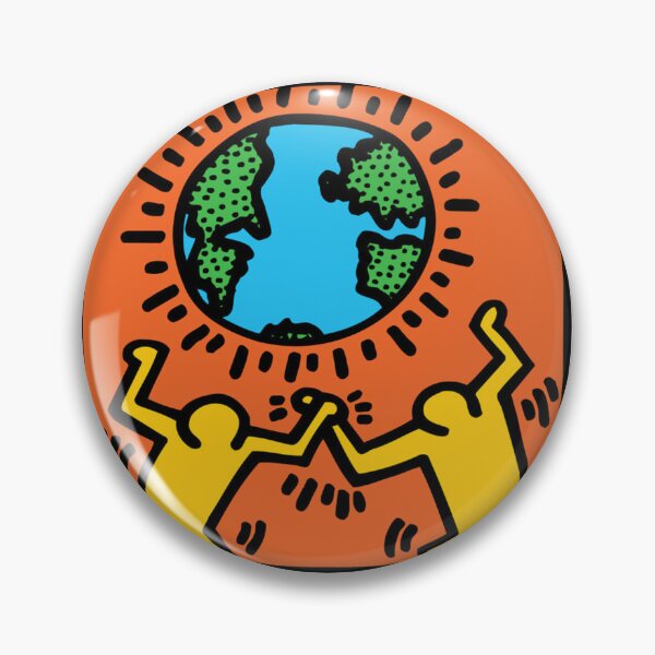 Item preview, Inspired Pop Art Earth & Human Keith Connection designed and sold by ostaasira13.