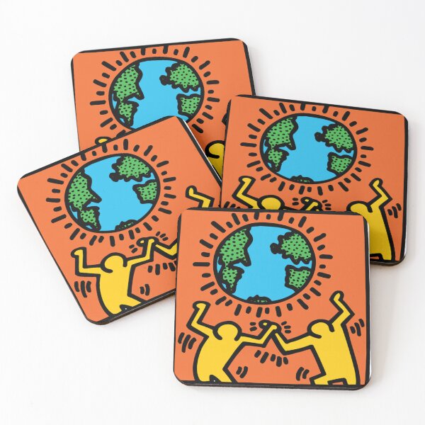 Item preview, Inspired Pop Art Earth & Human Keith Connection designed and sold by ostaasira13.