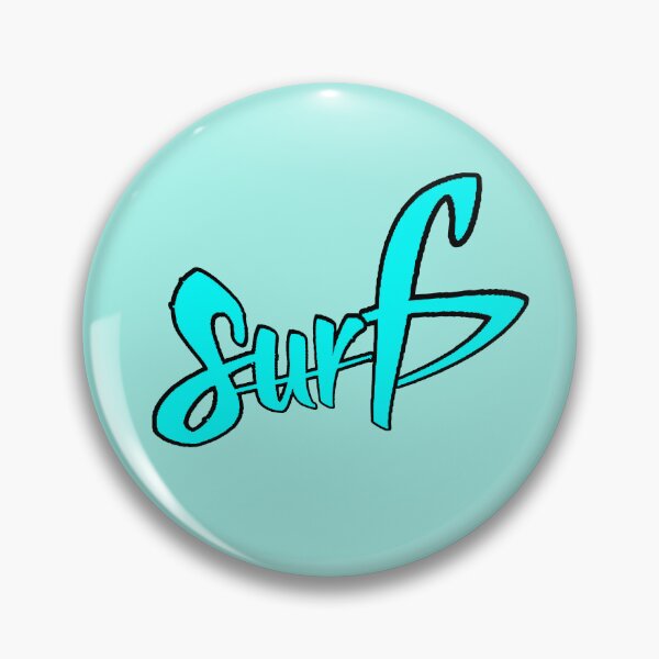 Artikelvorschau, Surf Neonblaue minimalistische Typografie entworfen und verkauft von AstronautMerch.