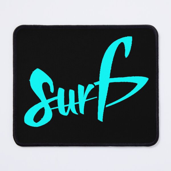 Item preview, Surf Neon Blue Minimalist Typography designed and sold by AstronautMerch.