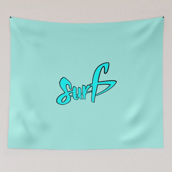 Item preview, Surf Neon Blue Minimalist Typography designed and sold by AstronautMerch.
