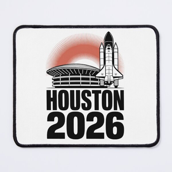 Item preview, Houston 2026 Space Shuttle Football T-Shirt V2 designed and sold by DarylWelsh2024.