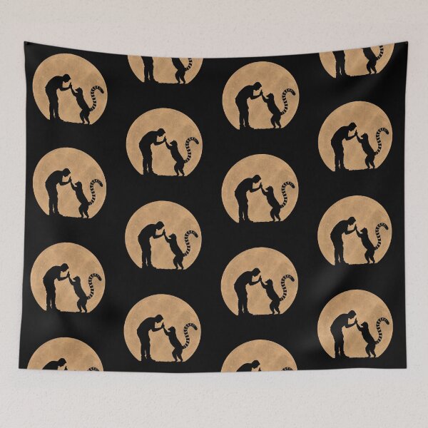 Item preview, Funny Lemur Fathers Day Full Moon Mom Dad Kids designed and sold by FurryHavenPH.
