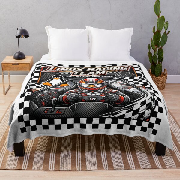 Item preview, Linux Racing Team - Sim Racing Humor designed and sold by GarageGraphics.